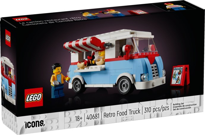 LEGO Icons: Icons Retro Food Truck (40681) - New Sealed - box front