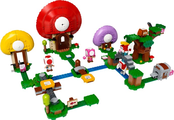 LEGO Super Mario: Toad's Treasure Hunt Expansion Set (71368) - New Sealed - play features
