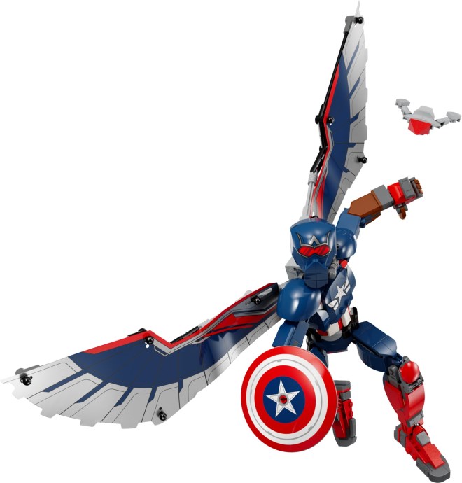 LEGO Super Heroes Marvel: Marvel New Captain America Construction Figure, Super Hero Action Set with Shield and Drone, Building Toy for 8 Plus Year Old Boys & Girls, Avengers Birthday Gift Idea 76296 (76296) - New Sealed - box front