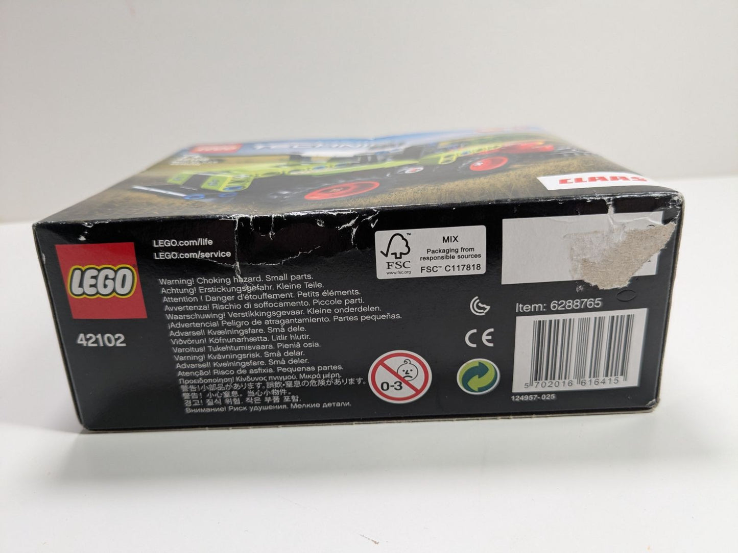 LEGO Technic: 42102 Technic Mini CLAAS XERION Tractor to Harvester, 2in1 Building Set, Heavy Duty Vehicles Collection (42102) - New Sealed - close-up