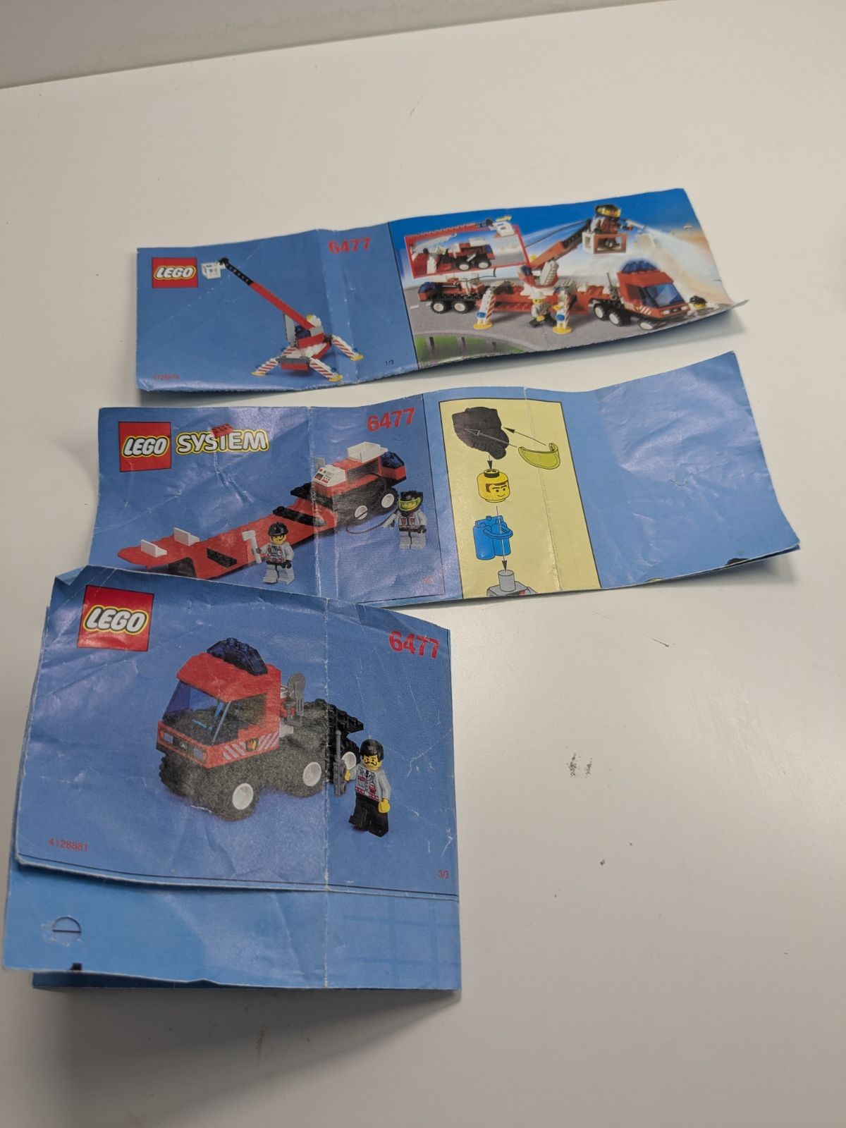 LEGO Town: Firefighter's Lift Truck (6477) - Complete - side view