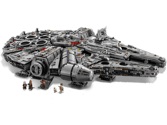 LEGO UCS Millennium Falcon 75192 with minifigures — retiring December 2026