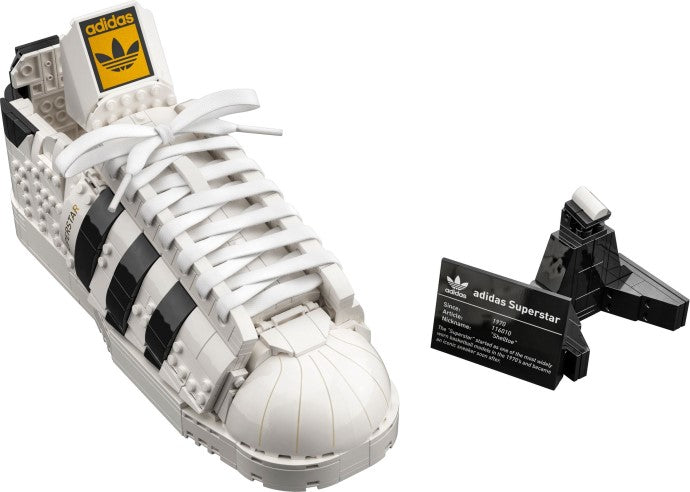 LEGO Icons: Adidas Originals Superstar 10282 Building Kit; Build and Display The Iconic Sneaker; New 2021 (731 Pieces) (10282) - New Sealed - play features