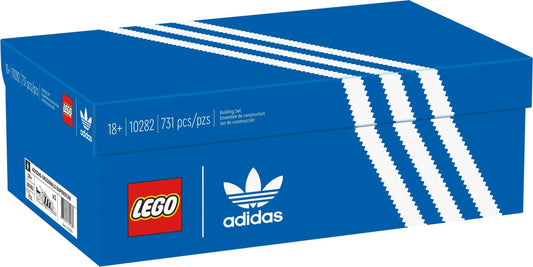 LEGO Icons: Adidas Originals Superstar 10282 Building Kit; Build and Display The Iconic Sneaker; New 2021 (731 Pieces) (10282) - New Sealed - box front