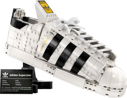 LEGO Icons: Adidas Originals Superstar 10282 Building Kit; Build and Display The Iconic Sneaker; New 2021 (731 Pieces) (10282) - New Sealed - built set
