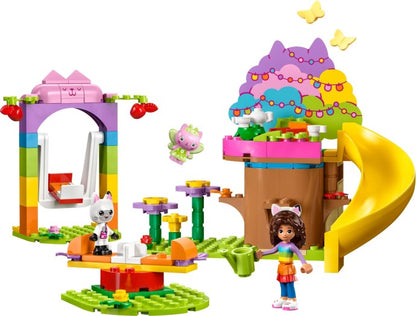 LEGO Gabby's Dollhouse: Gabby's Dollhouse Kitty Fairy's Garden Party Toy Playset with Gabby & Pandy Paws Figures plus Tree House, Swing, Slide & Roundabout, Gift for Girls, Boys & Kids Aged 4 Plus Years Old 10787 (10787) - New Sealed - play features