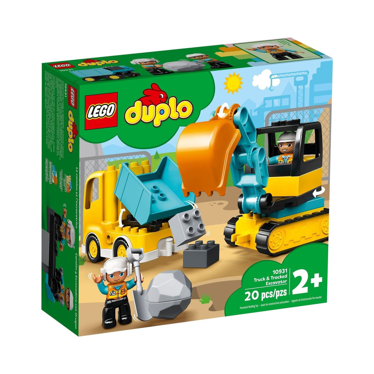 LEGO Duplo: DUPLO Truck and Tracked Excavator 10931 (10931) - New Sealed - box front