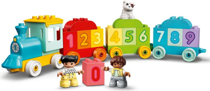 LEGO Duplo: DUPLO Number Train - Learn To Count - Educational Learning Toy for Toddlers - incl. Colourful Number Bricks and 2 Figures - Gift for 1+ Year Old Boys & Girls - 10954 (10954) - New Sealed - play features