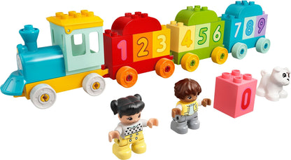 LEGO Duplo: DUPLO Number Train - Learn To Count - Educational Learning Toy for Toddlers - incl. Colourful Number Bricks and 2 Figures - Gift for 1+ Year Old Boys & Girls - 10954 (10954) - New Sealed - built set