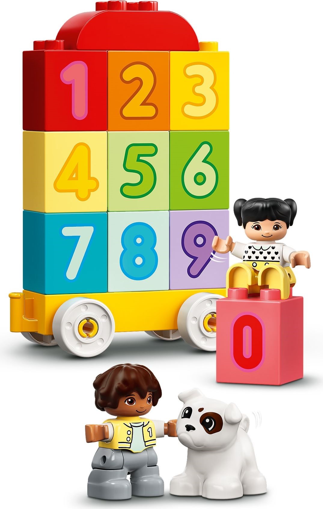 LEGO Duplo: DUPLO Number Train - Learn To Count - Educational Learning Toy for Toddlers - incl. Colourful Number Bricks and 2 Figures - Gift for 1+ Year Old Boys & Girls - 10954 (10954) - New Sealed - minifigures