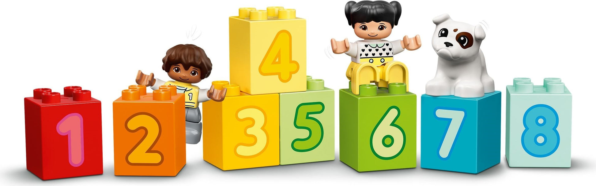 LEGO Duplo: DUPLO Number Train - Learn To Count - Educational Learning Toy for Toddlers - incl. Colourful Number Bricks and 2 Figures - Gift for 1+ Year Old Boys & Girls - 10954 (10954) - New Sealed - set details