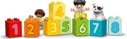 LEGO Duplo: DUPLO Number Train - Learn To Count - Educational Learning Toy for Toddlers - incl. Colourful Number Bricks and 2 Figures - Gift for 1+ Year Old Boys & Girls - 10954 (10954) - New Sealed - set details