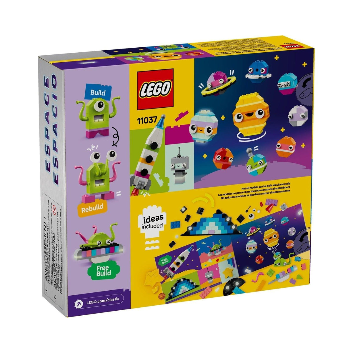 LEGO Classic: Creative Space Planets Brick Box (11037) - New Sealed - minifigures