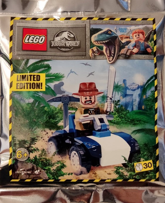 LEGO Jurassic World: Sinjin Prescott and buggy (122116) - New Sealed - box front