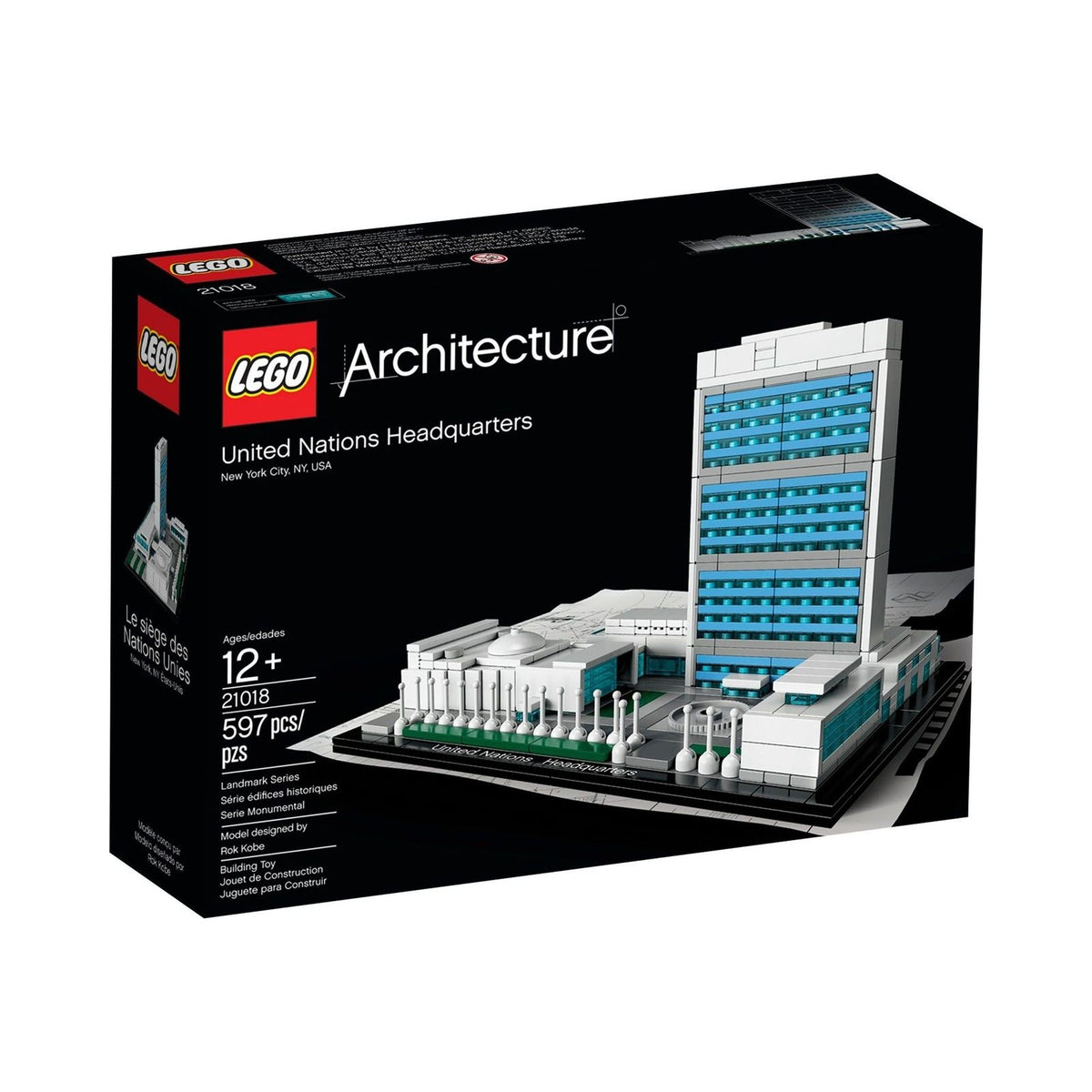 LEGO Architecture: United Nations Headquarters (21018) - New Sealed - built set