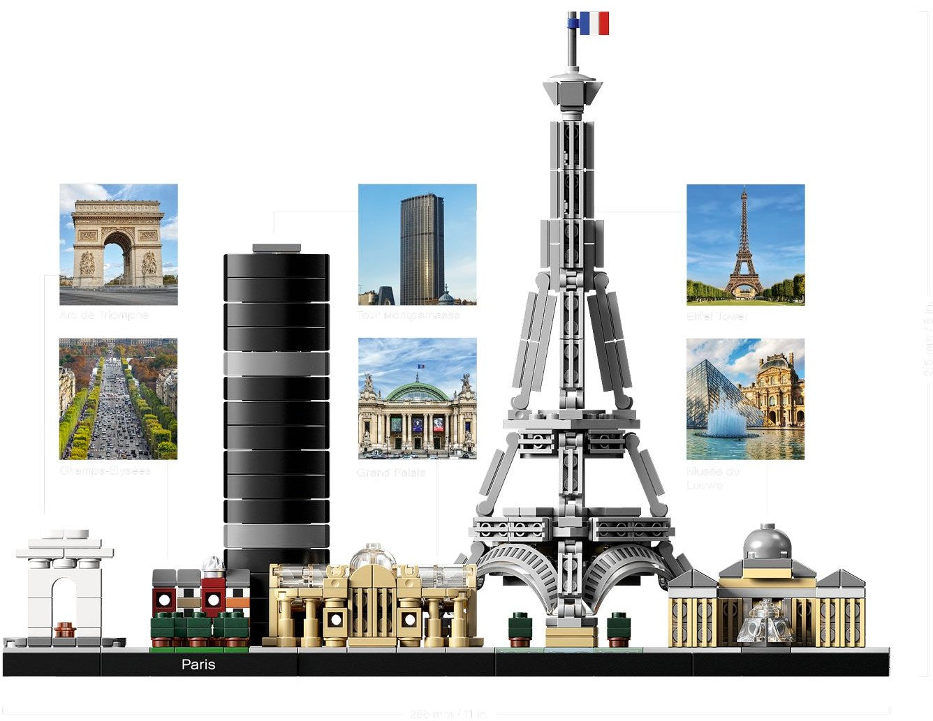 LEGO Architecture: Paris (21044) - New Sealed - minifigures