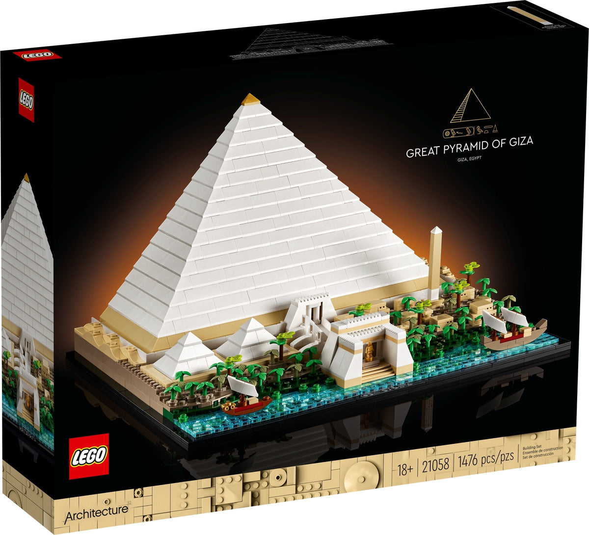 LEGO Architecture: Great Pyramid of Giza (21058) - New Sealed - box front