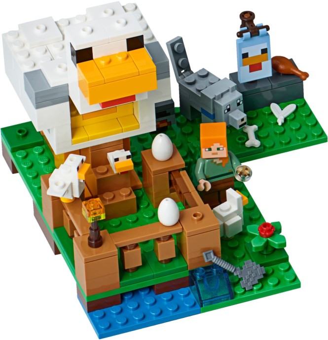 LEGO Minecraft: The Chicken Coop (21140) - New Sealed - play features