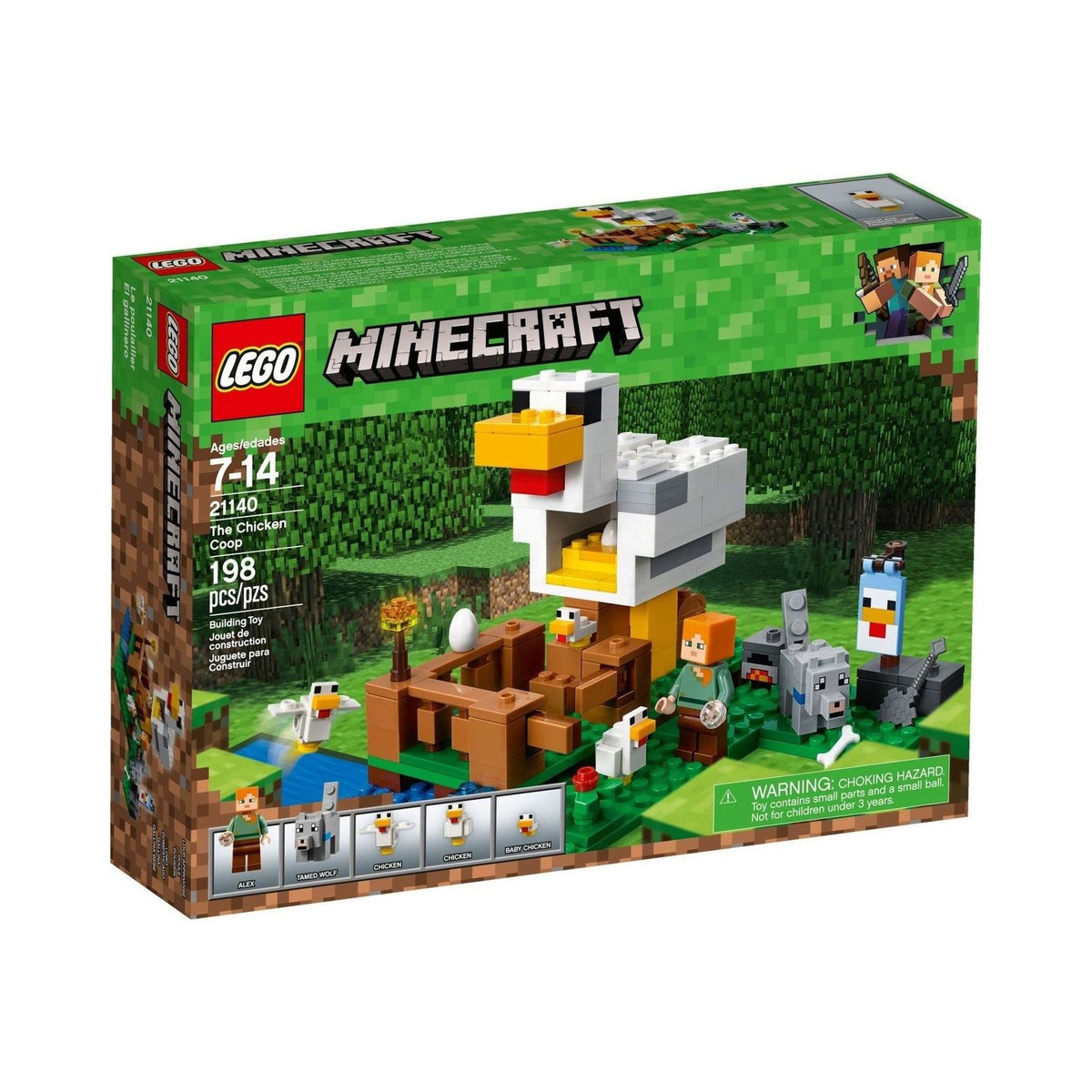 LEGO Minecraft: The Chicken Coop (21140) - New Sealed - box front