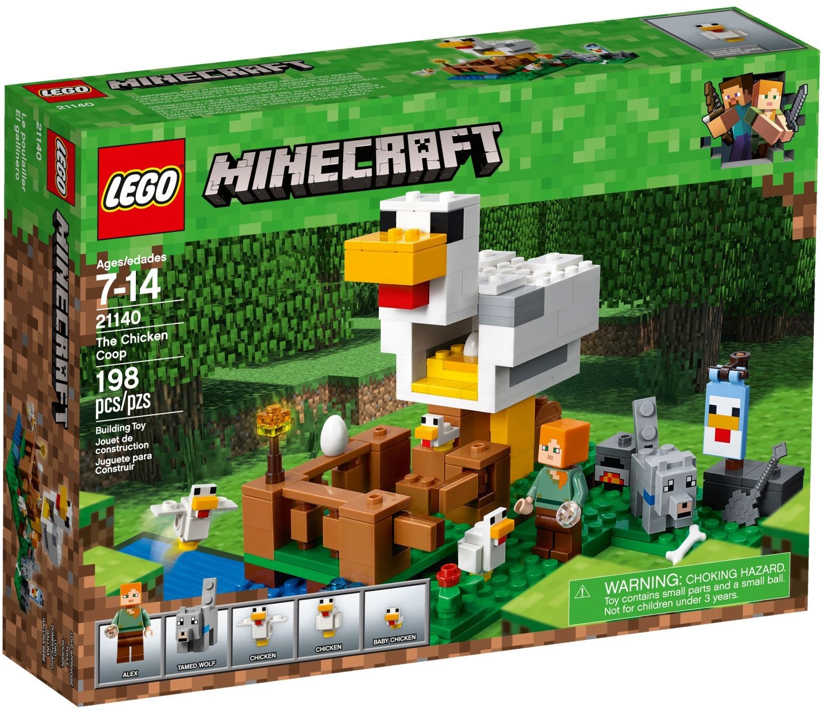 LEGO Minecraft: The Chicken Coop (21140) - New Sealed - box front
