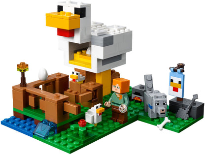 LEGO Minecraft: The Chicken Coop (21140) - New Sealed - minifigures