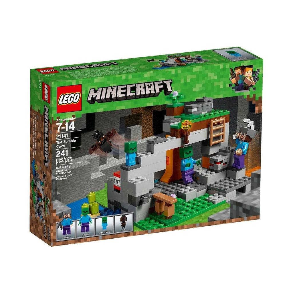LEGO Minecraft: Minecraft 21141 The Zombie Cave (21141) - New Sealed - box front