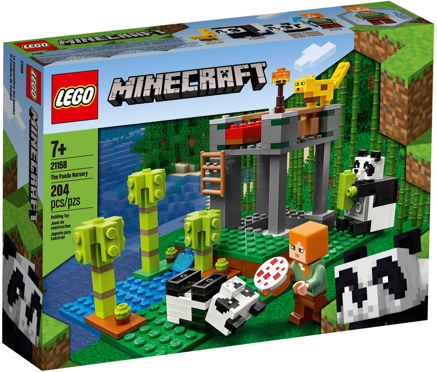 LEGO Minecraft: The Panda Nursery (21158) - New Sealed - box front