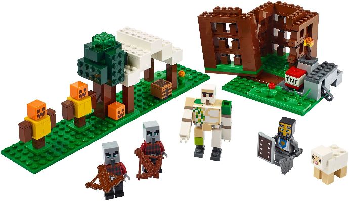 LEGO Minecraft: The Pillager Outpost (21159) - New Sealed - close-up
