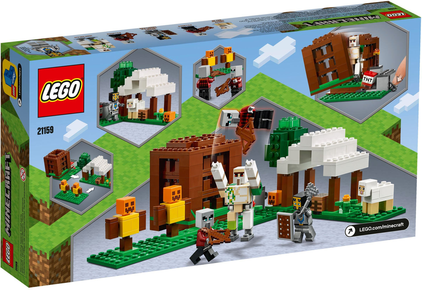 LEGO Minecraft: The Pillager Outpost (21159) - New Sealed - set details