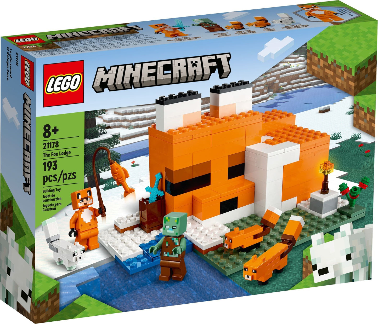 LEGO Minecraft: The Fox Lodge (21178) - New Sealed