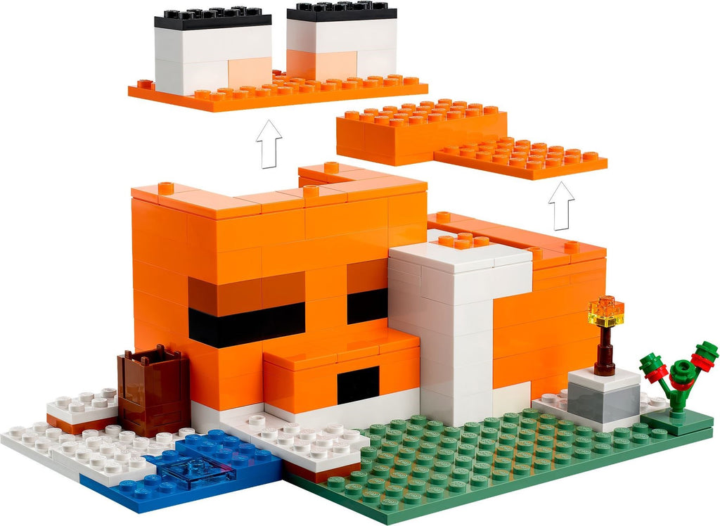 LEGO Minecraft: The Fox Lodge (21178) - New Sealed - minifigures