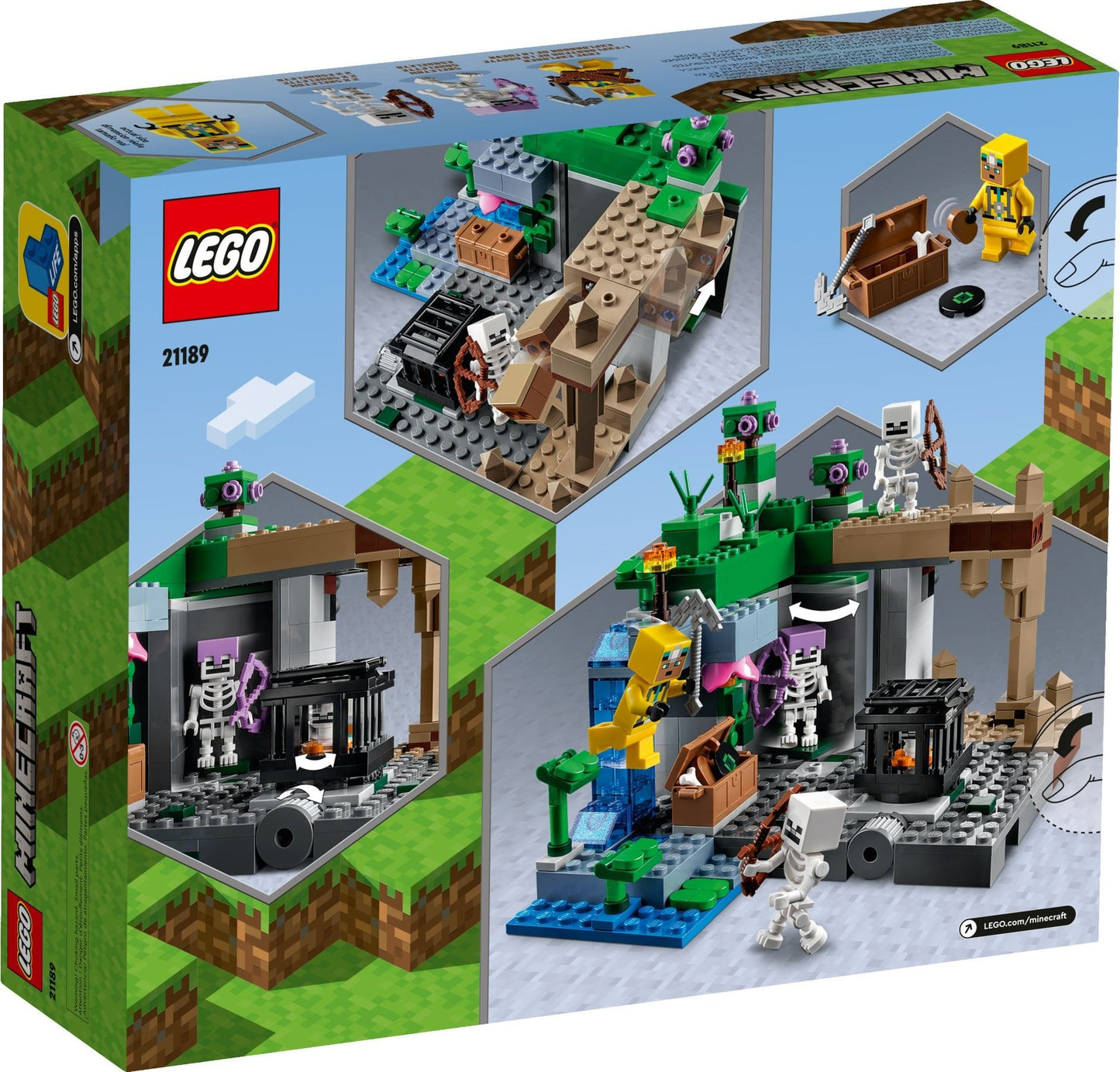 LEGO Minecraft: The Skeleton Dungeon (21189) - New Sealed - built set