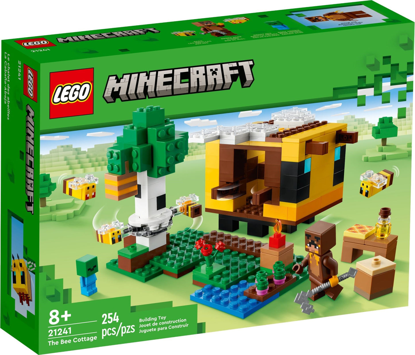 LEGO Minecraft: The Bee Cottage (21241) - New Sealed - box front