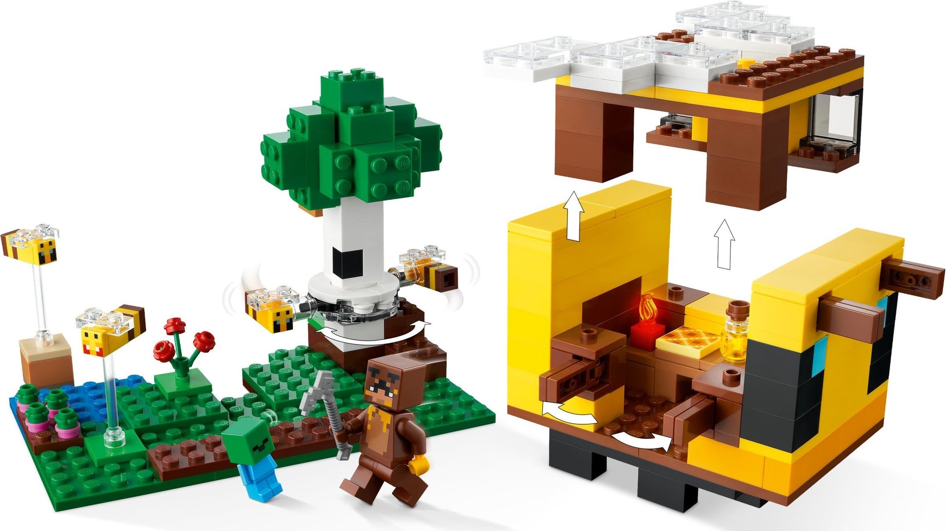 LEGO Minecraft: The Bee Cottage (21241) - New Sealed - close-up