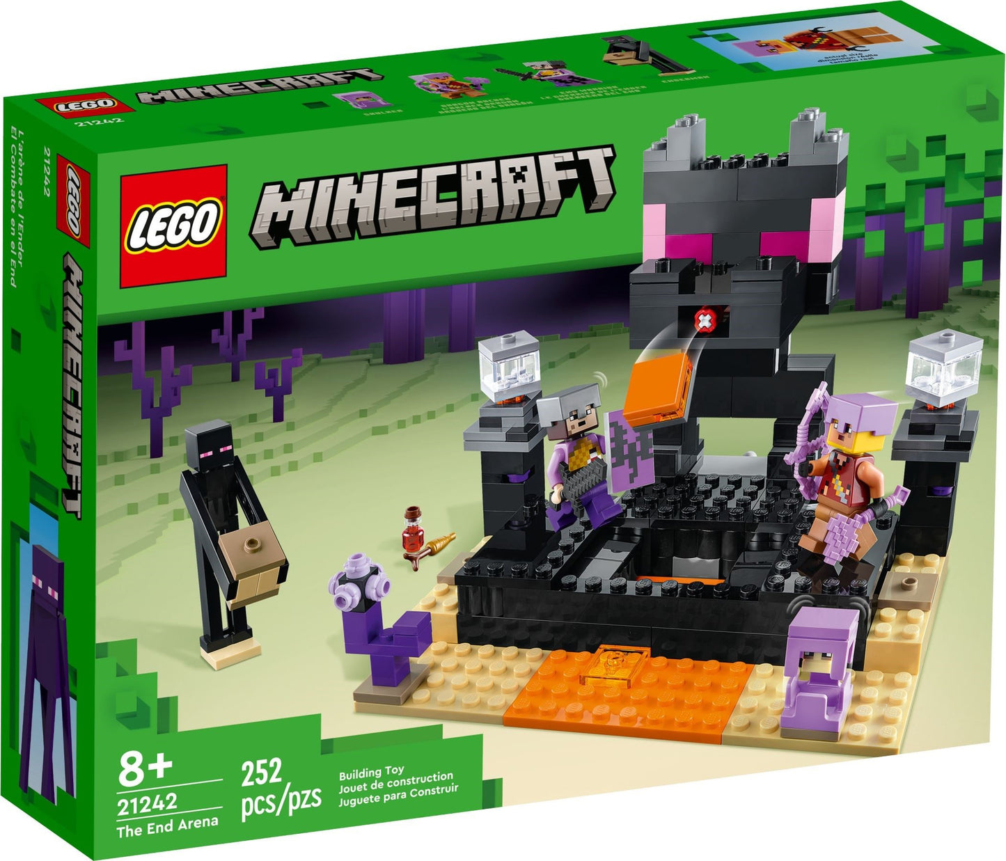 LEGO Minecraft: The End Arena (21242) - New Sealed - box front