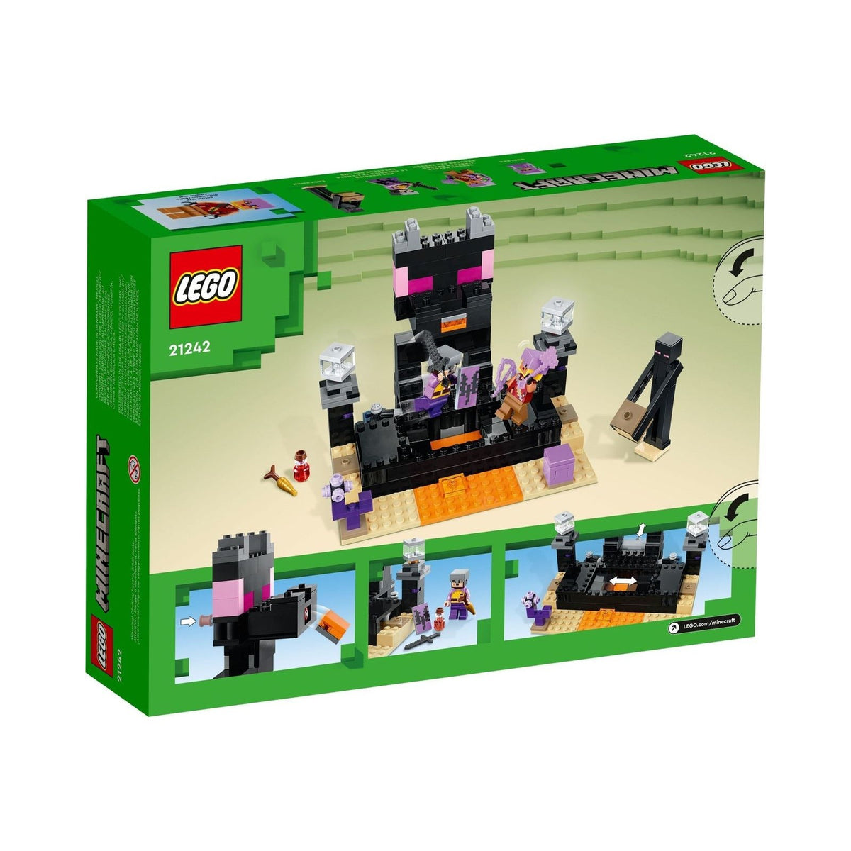 LEGO Minecraft: The End Arena (21242) - New Sealed - close-up