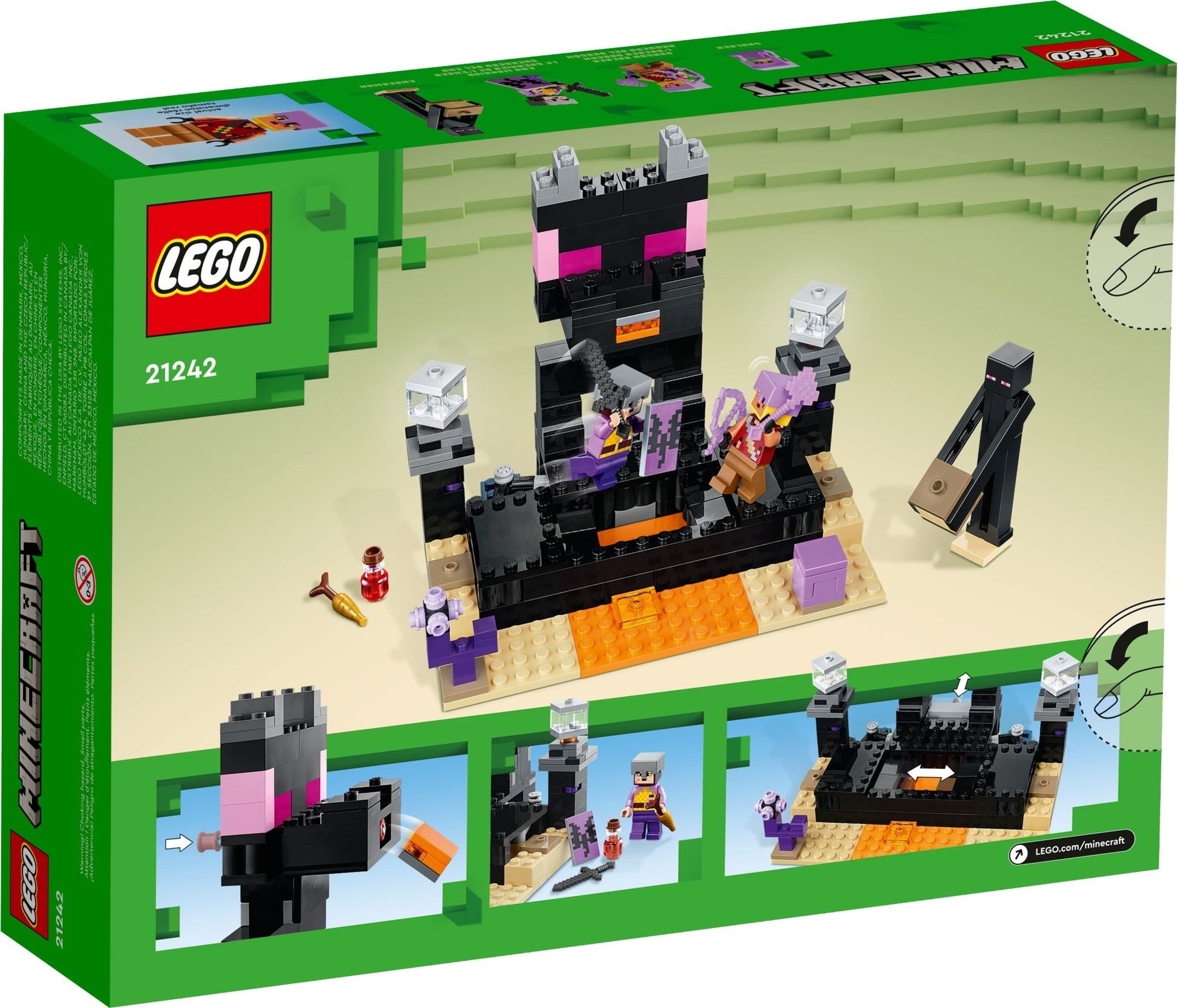LEGO Minecraft: The End Arena (21242) - New Sealed - close-up