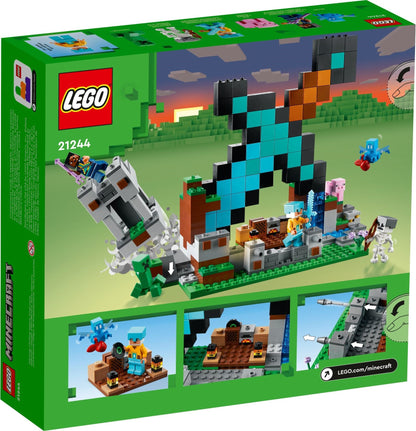 LEGO Minecraft: The Sword Outpost (21244) - New Sealed - rear view