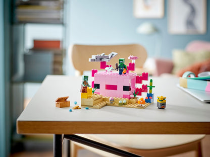 LEGO Minecraft: The Axolotl House (21247) - New Sealed - rear view