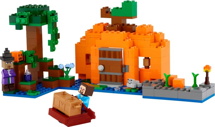 LEGO Minecraft: The Pumpkin Farm (21248) - New Sealed - play features