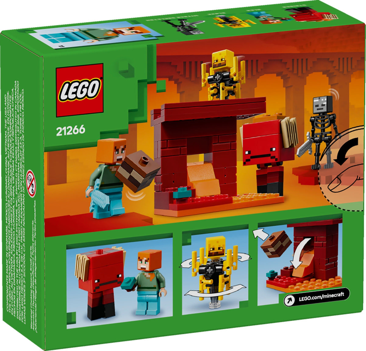 LEGO Minecraft: The Nether Lava Battle (21266)