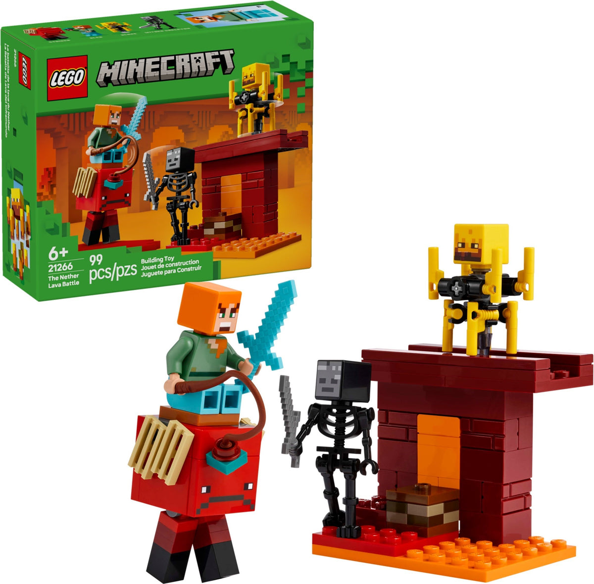 LEGO Minecraft: The Nether Lava Battle (21266)