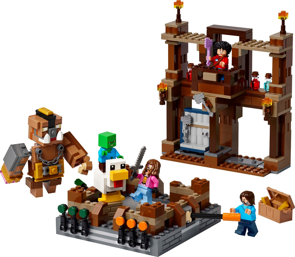 LEGO Minecraft: Woodland Mansion Fighting Ring (21272) - New Sealed - box front