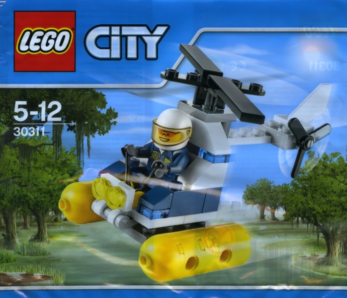 LEGO City: CITY : SWAMP POLICE HELICOPTER MINI SET (IN PLASTIC BAG) (30311) (30311) - New Sealed - box front