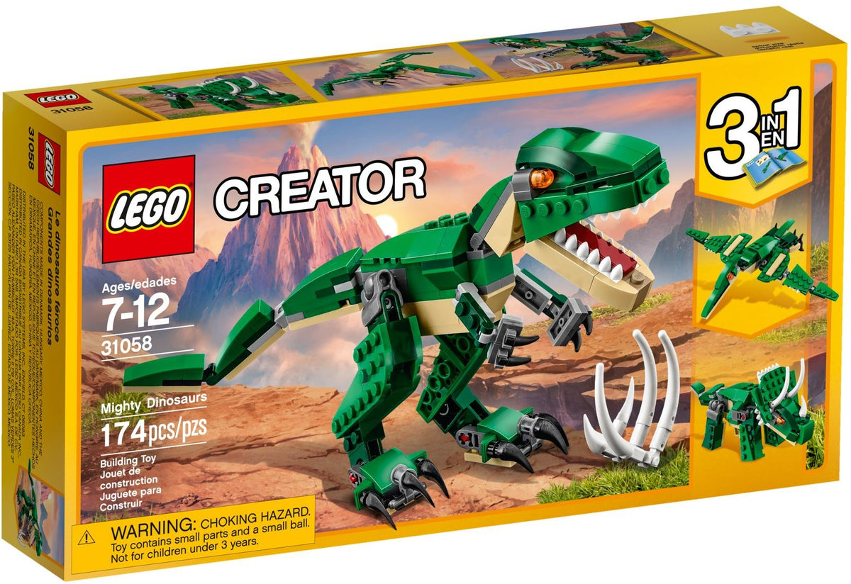 LEGO Creator: Mighty Dinosaurs (31058) - New Sealed - box front