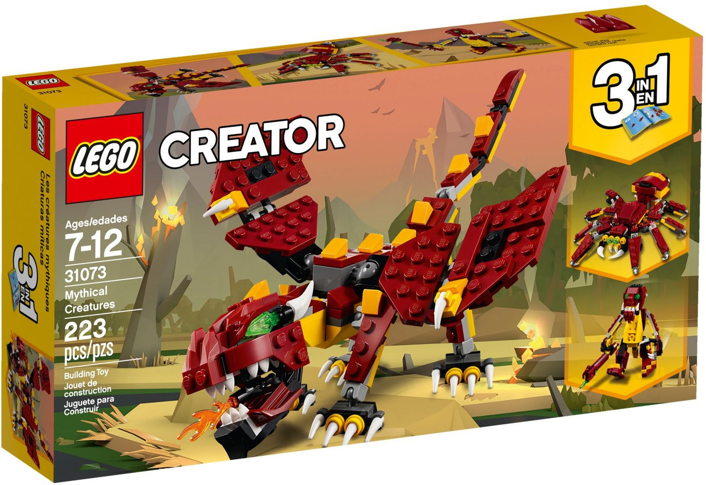 LEGO Creator: Mythical Creatures (31073) - New Sealed - box front