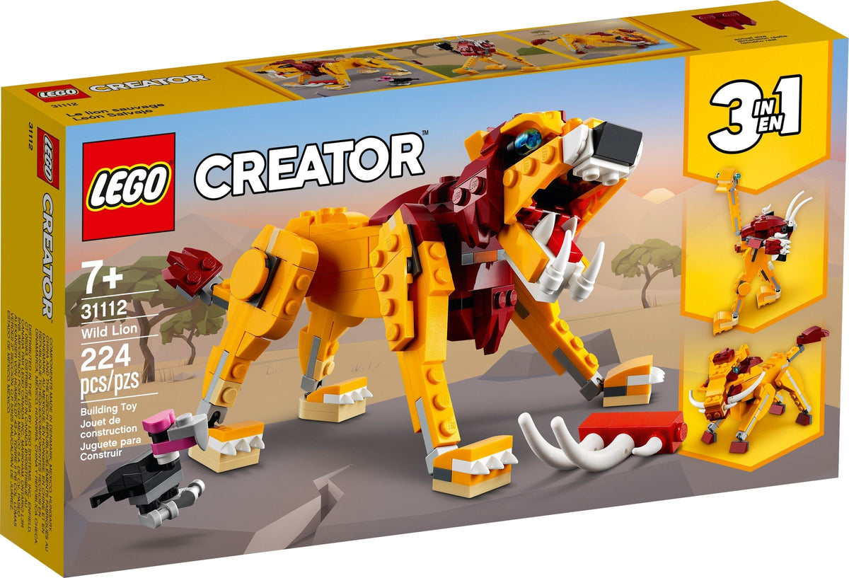 LEGO Creator: Wild Lion (31112) - New Sealed - box front