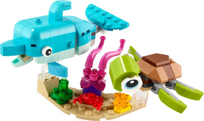 LEGO Creator: Dolphin and Turtle (31128) - New Sealed - rear view