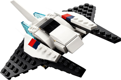 LEGO Creator: 31134 Creator 3 in 1 Space Shuttle Toy to Astronaut Figure to Spaceship, Building Toys for Kids, Boys, Girls Aged 6 and up, Creative Gift Idea (31134) - New Sealed - set details