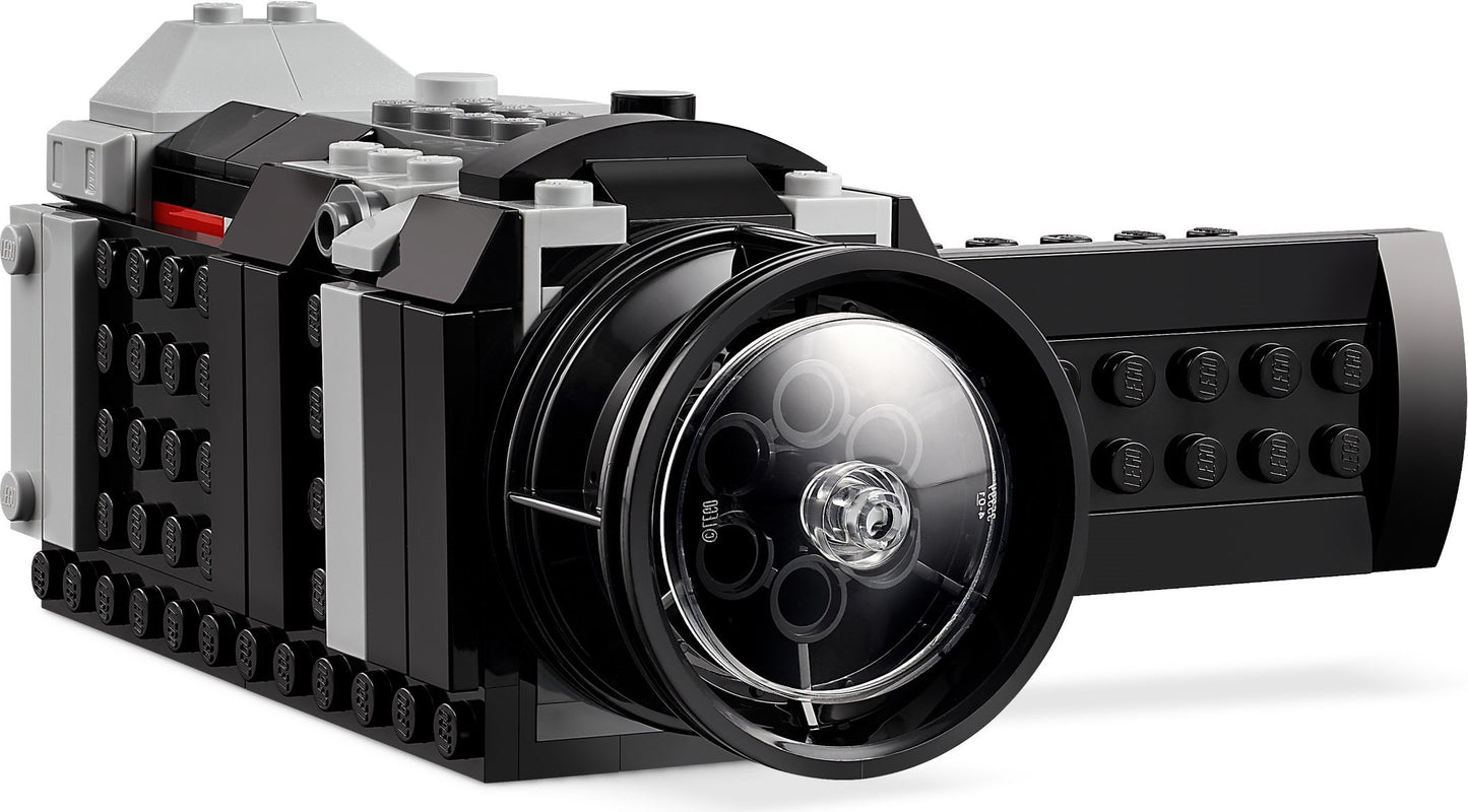 LEGO Creator: Creator 3in1 Retro Camera Toy to Video Camera to TV Set, Kids' Desk Decoration or Bedroom Accessories, Photography Gifts for Girls and Boys Aged 8 Plus Years Old Who Enjoy Creative Play 31147 (31147) - New Sealed - close-up